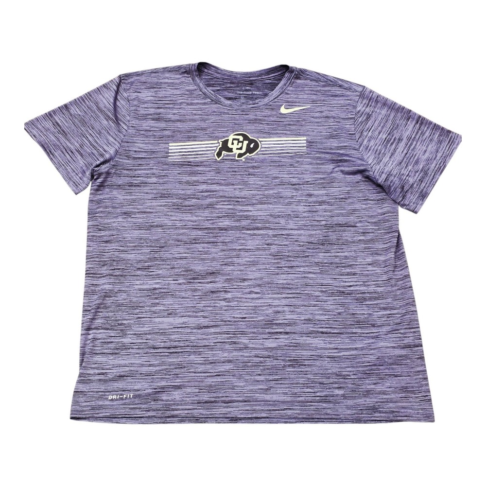 Nike Colorado Buffaloes CU Dri-FIT Football Shirt Mens XL Gray Heather NCAA